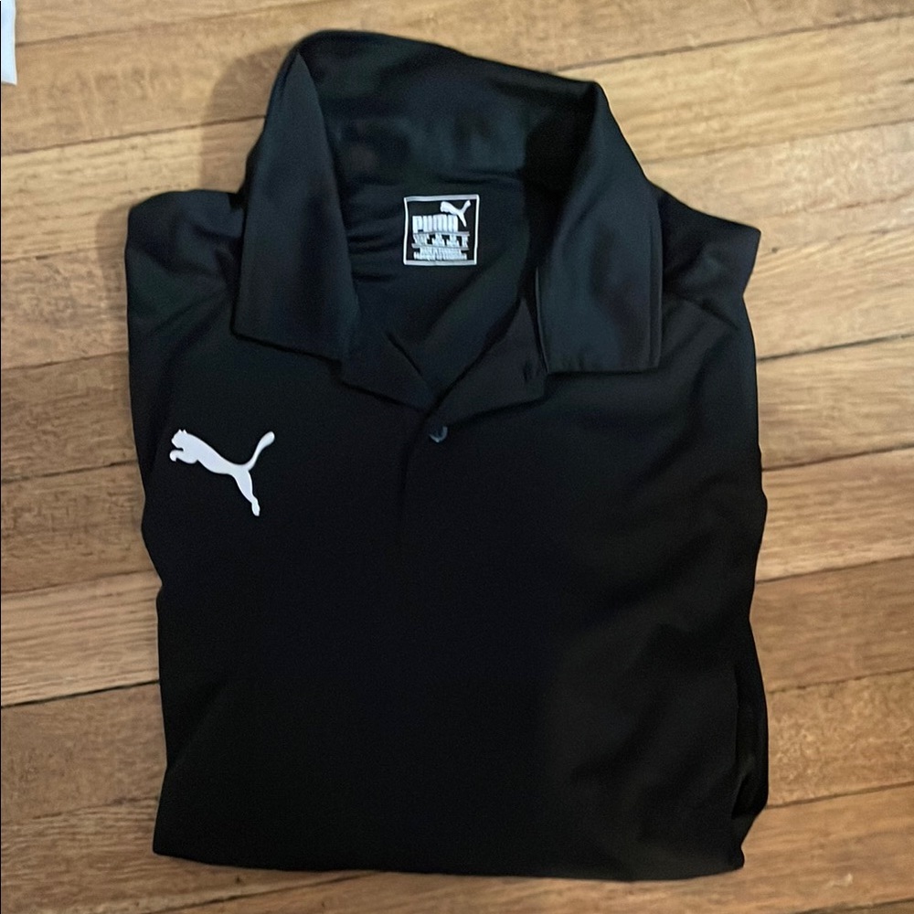 Puma Men's Black Polo Shirt